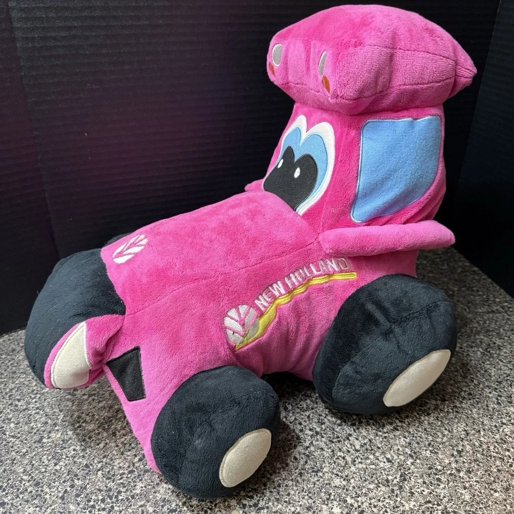 Pillow Pets New Holland Tractor Plush Pink Farm Toy Stuffed Pillow 2014‎ Kids